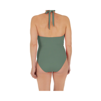 Army Green Halterneck Swimsuit