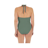 Army Green Halterneck Swimsuit