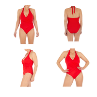 red swimsuit