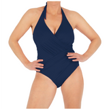Navy Blue Halterneck Swimwear
