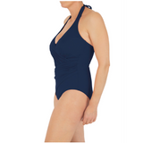 Navy Blue Halterneck Swimwear